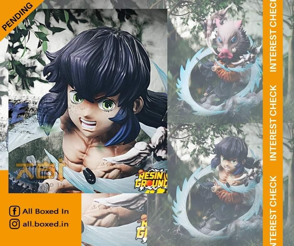 G5 Studio Resin Statue Kimetsu No Yaiba Wcf Scale Hashibira Inosuke Hobbies Toys Toys Games On Carousell