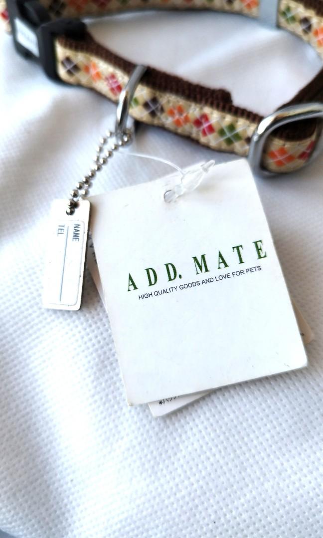 add.mate Dog Collar (Category: Homes & Other Pet Accessories) located in Paranaque City. Submitted by kenoh07 (Listing ID 1153825291, Image 3). Description: Original Add.Mate dog accessories. 250 each. With dog tag. No issues. Insulting offers will not be entertained..