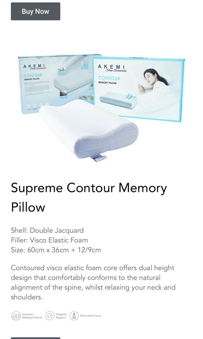 Akemi contour clearance memory pillow