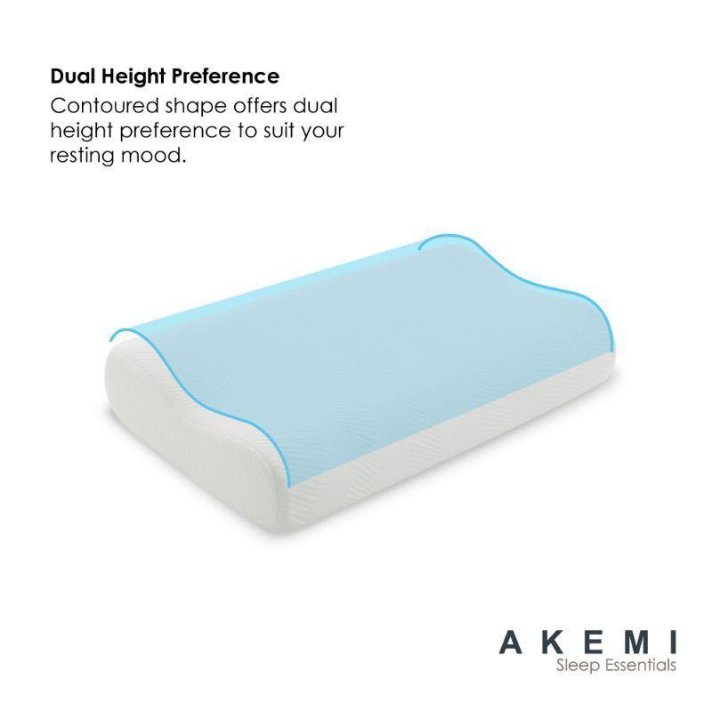 Akemi carbon plus contour memory pillow