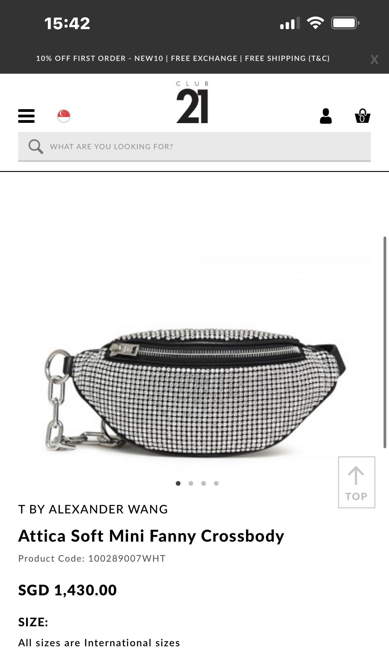 Alexander Wang Attica rhinestone mini Fanny bag Luxury Bags