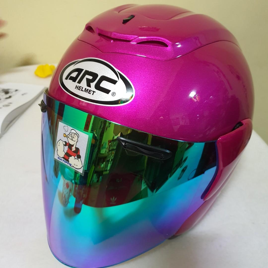 Helmet clearance arc pink