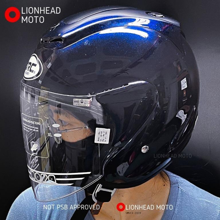 ARC MALIBU BLUE SPECIAL MOTORCYCLE HELMET FREE DELIVERY (Category: Motorcycle Apparel) located in Singapore. Submitted by lionheadmoto (Listing ID 1111138606, Image 3). Description: 🔥ARC HELMETS NON-PSB APPROVED HELMETS, CLEAR VISOR COMES AS STANDARD. TEST AT OUR OFFICE SHOWROOM @ 29 HILLVIEW TERRACE 03-05D lionheadmoto. **SPECIAL MALIBU BLUE. THE PICTURE DONT DO JUSTICE TO THE AWESOME COLOUR. DROP BY AND HAVE A LOOK WHILE STOCKS LAST** 🔥COLOUR