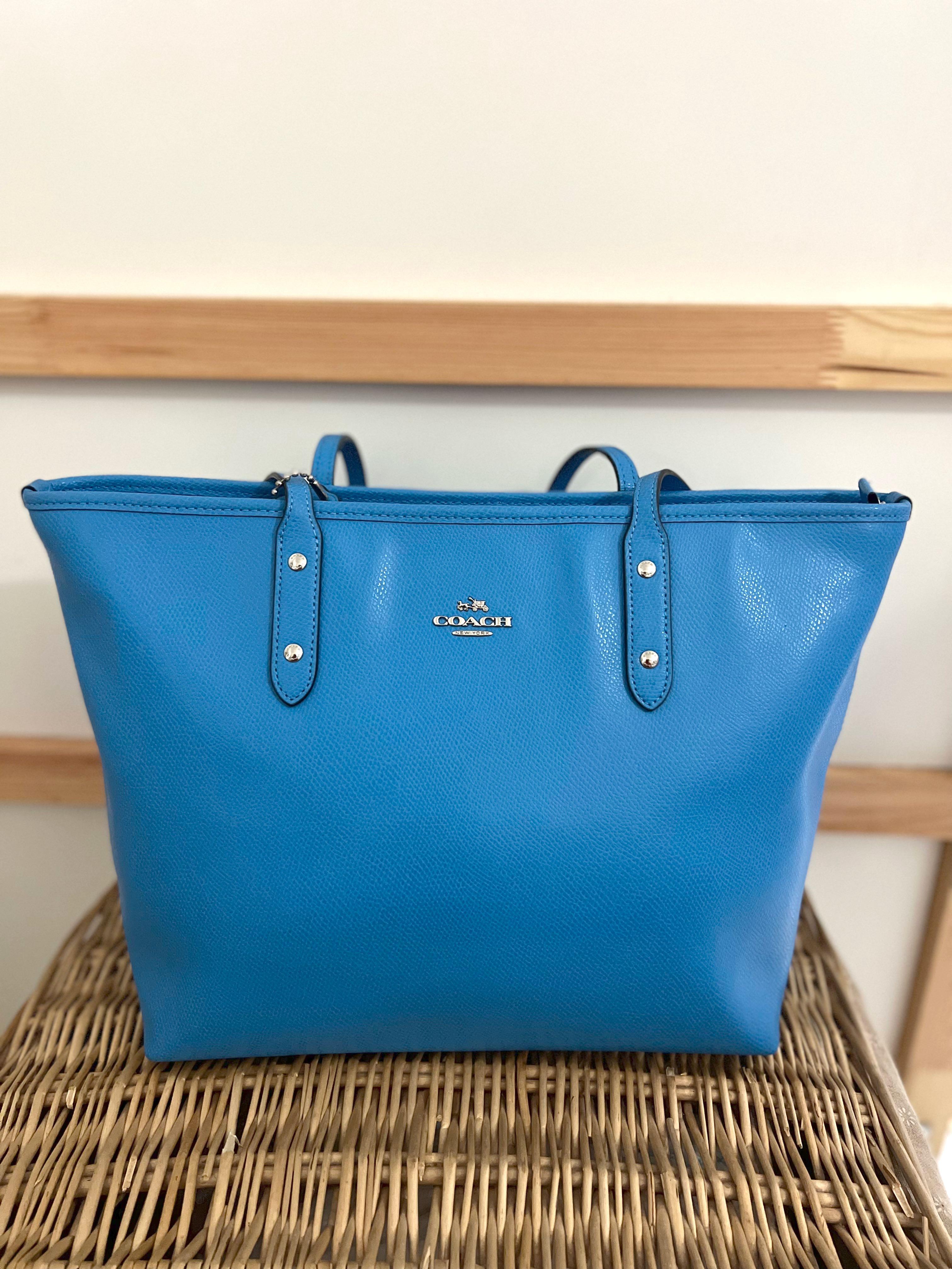 royal blue coach purse