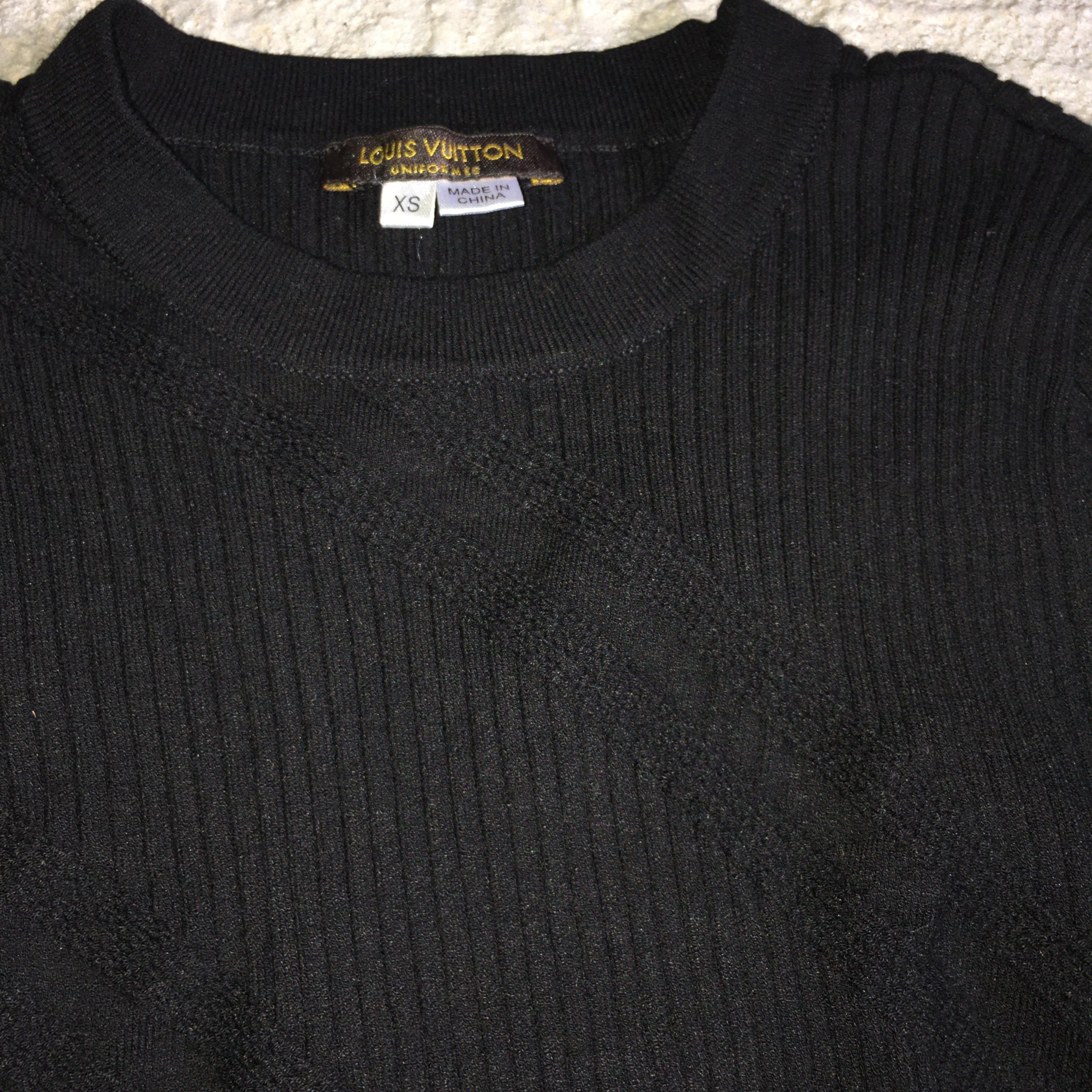 Louis Vuitton Uniformes Strech Navy Sweater in size S