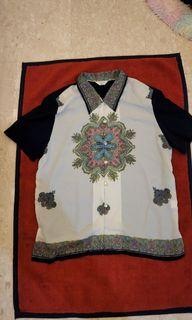 Baroque like versace see through shirt for daily