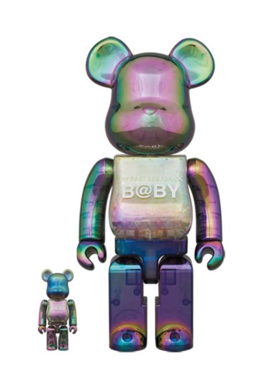 Bearbrick Baby Clear Black Chrome 400% 100% My First Be@rbrick B
