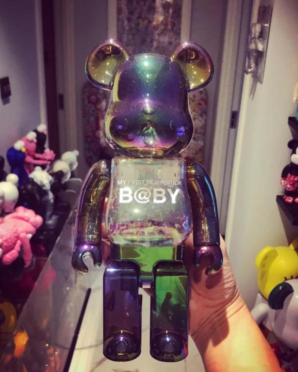 Bearbrick Baby Clear Black Chrome 400% 100% My First Be@rbrick B ...