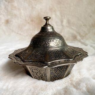 Bronze Sugar Bowl Made In Turkey