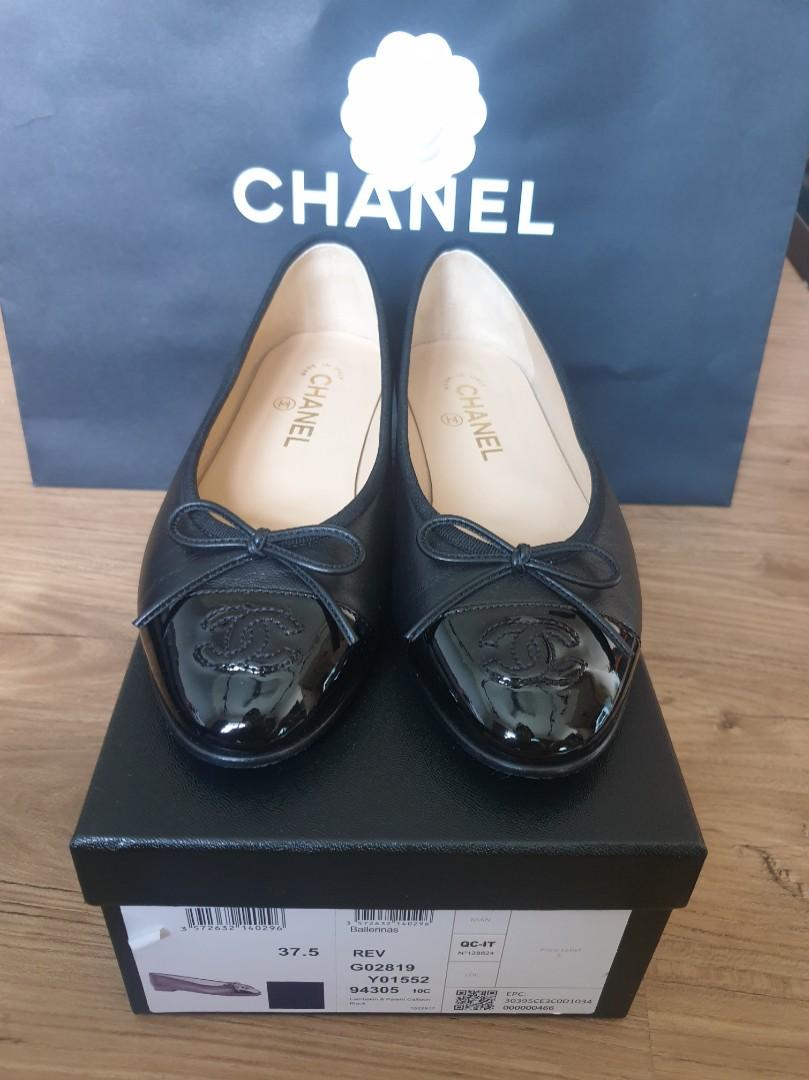 Chanel flat shoes, Luxury, Sneakers & Footwear on Carousell