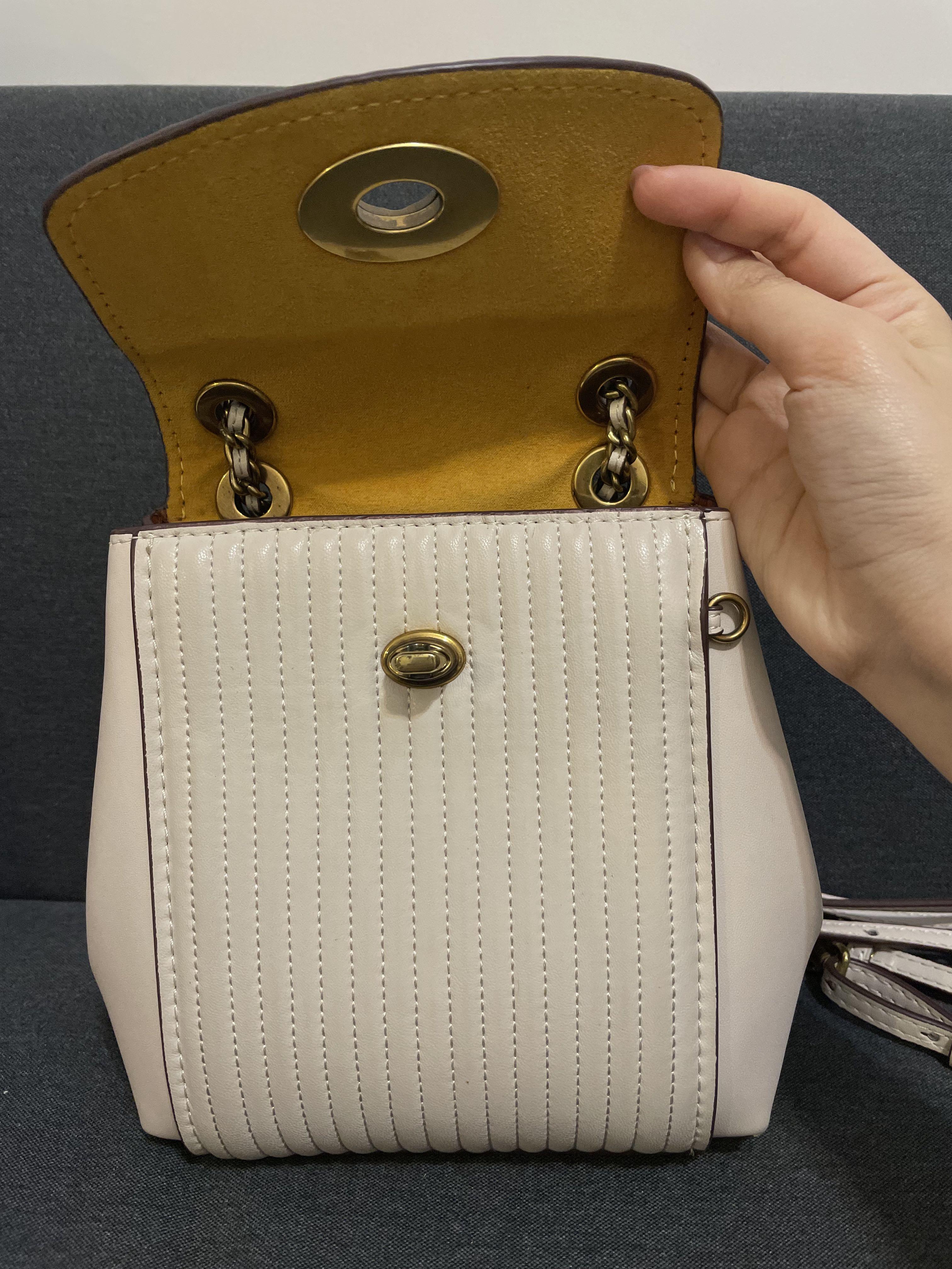 Coach parker sale backpack white
