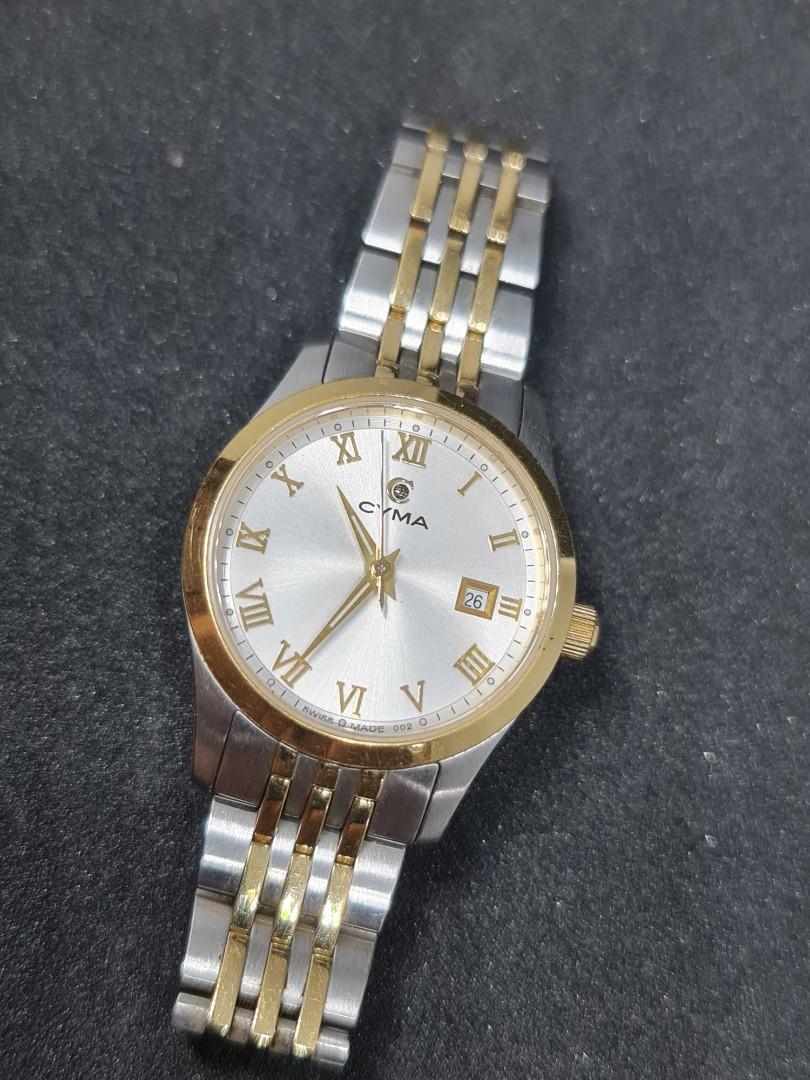 Cyma ladies sales 18k gold watches
