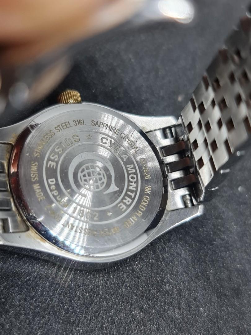 Cyma ladies hotsell 18k gold watches