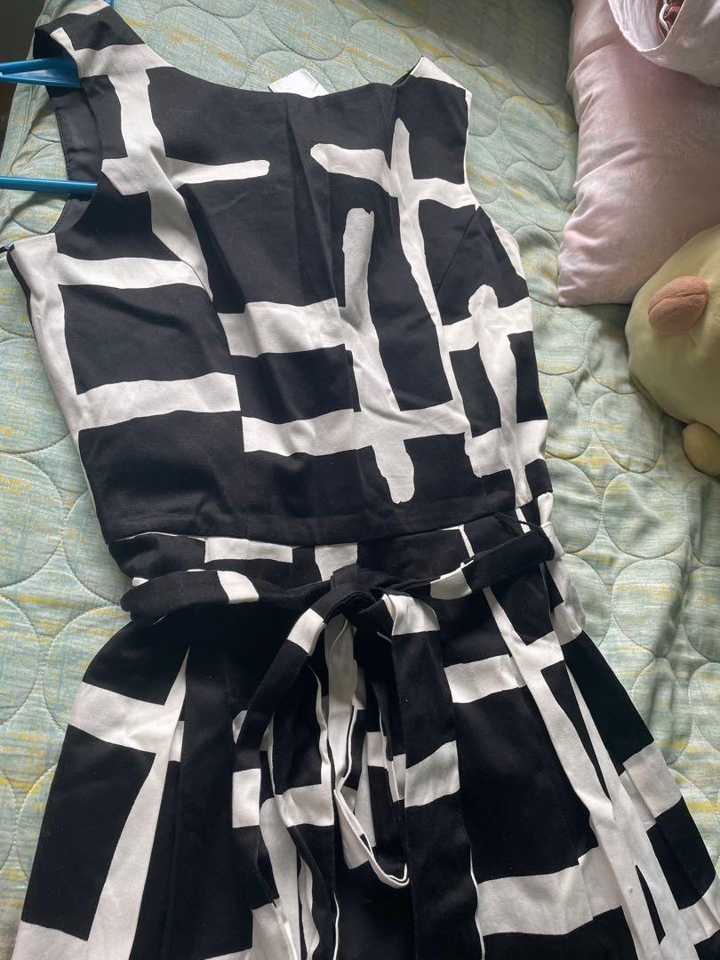 Debenhams/ Principles black and white printed dress, Women's Fashion