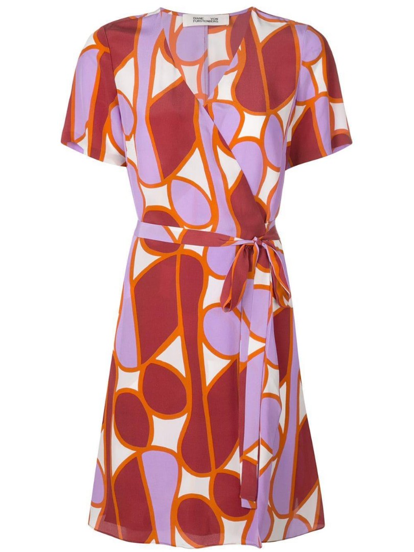 Diane Von Furstenberg Silk Wrap Dress ...