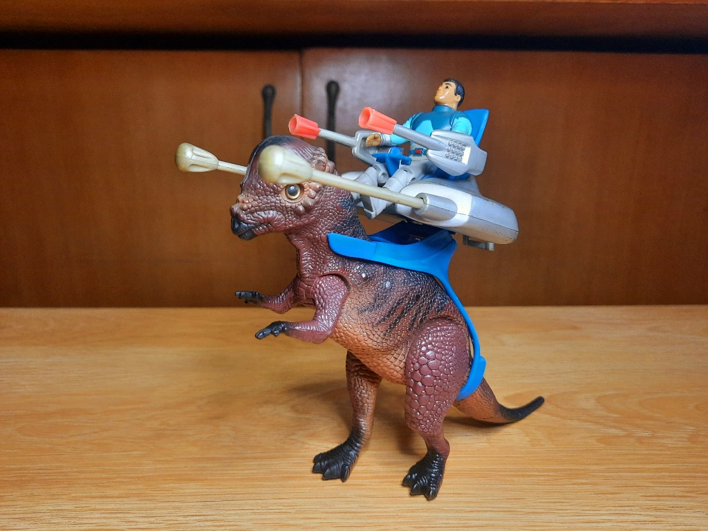 DinoRiders 1987 Pachycephalosaurus w/ "Tagg" Heroic DinoRider
