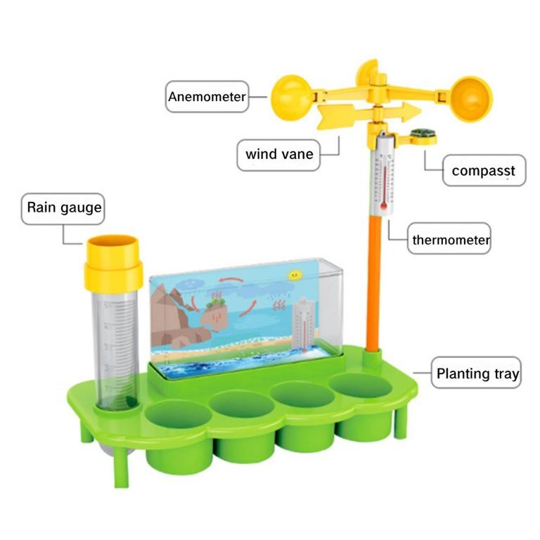 Ecological Weather Station toy Rain Volume DIY STEM Science Plant Plant Observation Natural
