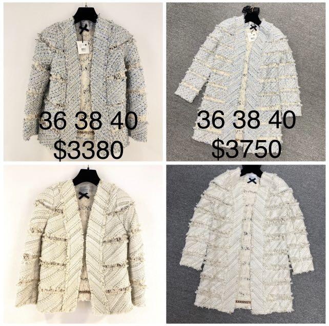 Edward Achour Paris 小香外套size 36 38 40 $3380 /長款$3780, 女裝