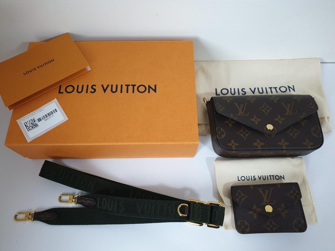 LV M80091 Louis Vuitton Felicie Strap Go Monogram Bag Pink