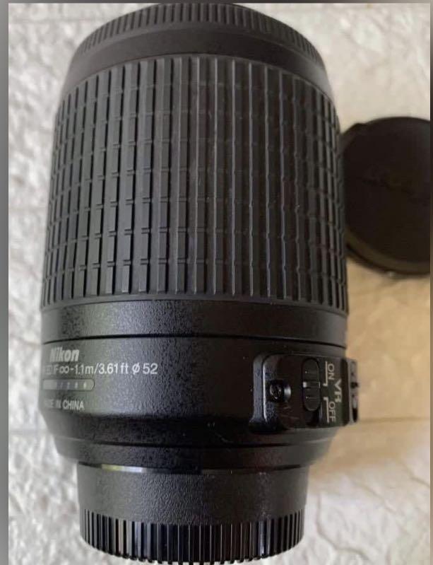 Genuine Nikon lense Dx VR 55-200mm (Category: Lens & Kits) located in Davao. Submitted by akvtOS (Listing ID 1153918480, Image 2). Description: This is Prestine condition, with micro marks. Tested already. The AF-S DX NIKKOR 55-200mm f/4-5.6G ED VR II is remarkably small and lightweight, making it a well-balanced match to Nikon DX-format DSLRs. Zoomed out, its just 83mm long, approximately 20% shorter than previous models. Zoomed in, it provides 