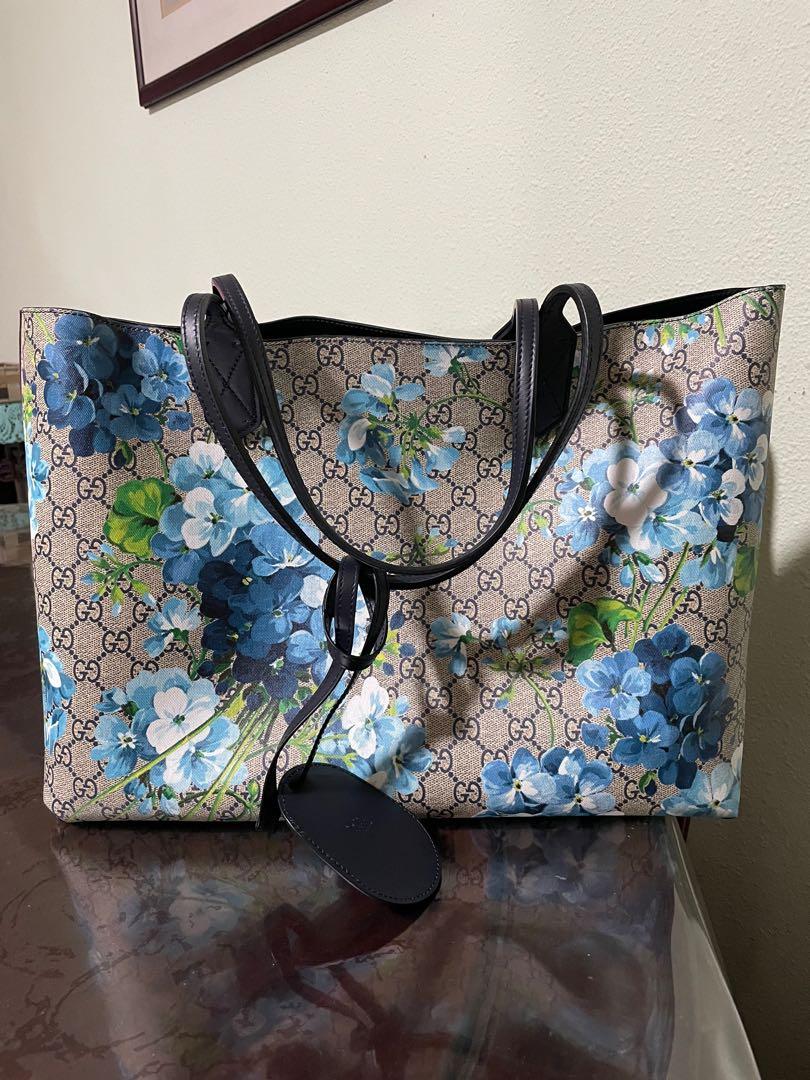Gucci blue best sale blooms tote