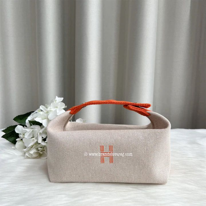 Hermes Bride A Brac Small, Beige and Orange, Preowned in Dustbag WA001