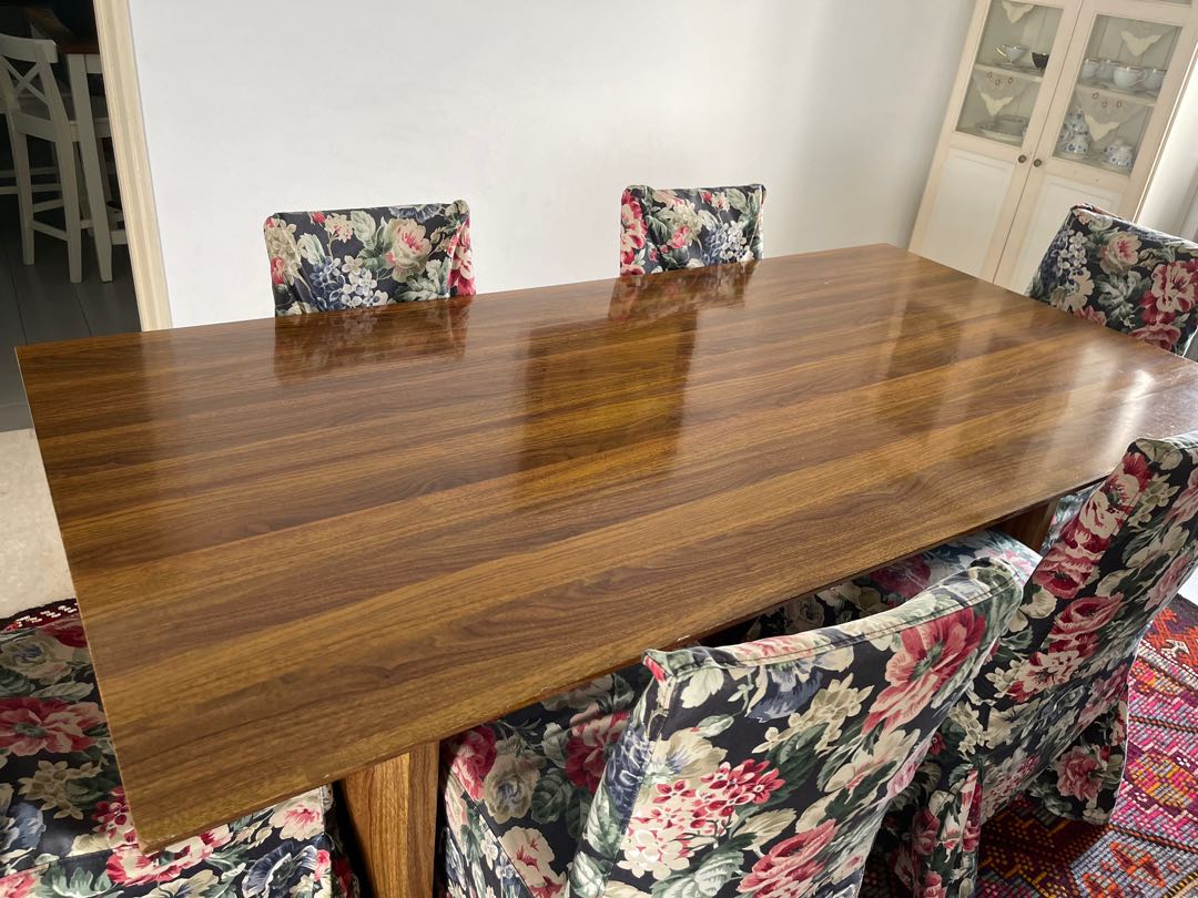 Huge Wood Dining Table 2m x 1m x 0.76m (with optional free chairs ...