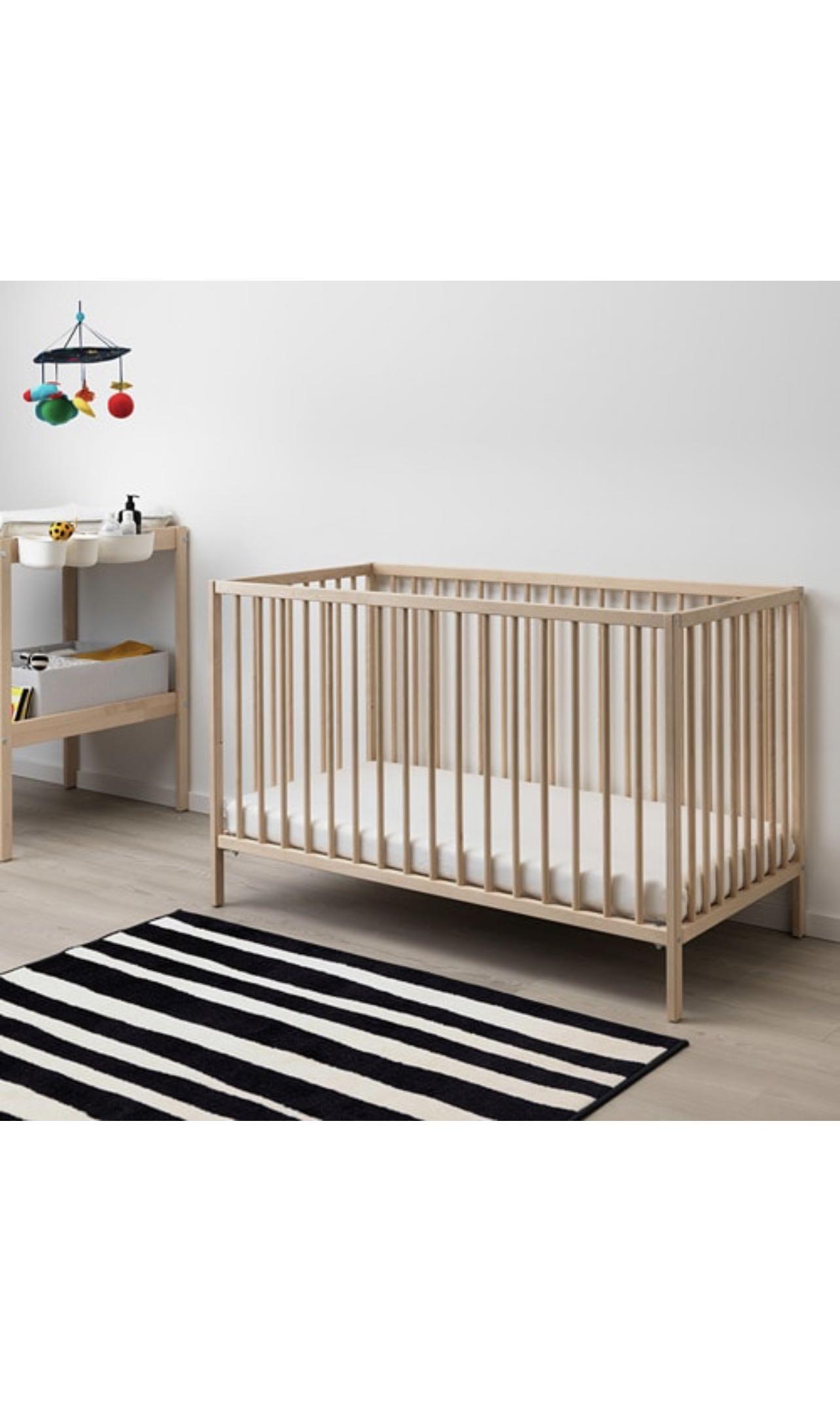 Ikea Baby Cot & Mattress, Babies & Kids, Baby Nursery & Kids Furniture