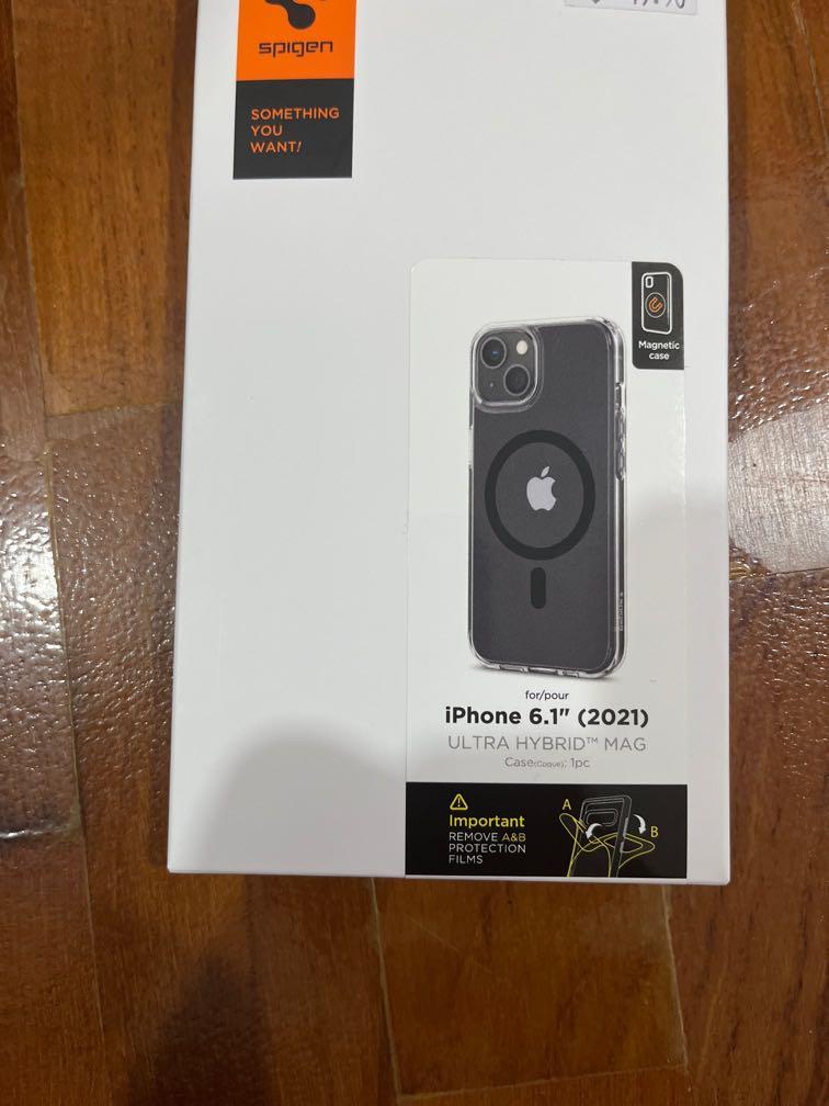 Spigen IPhone 13 magsafe case w free magsafe wallet, Mobile Phones