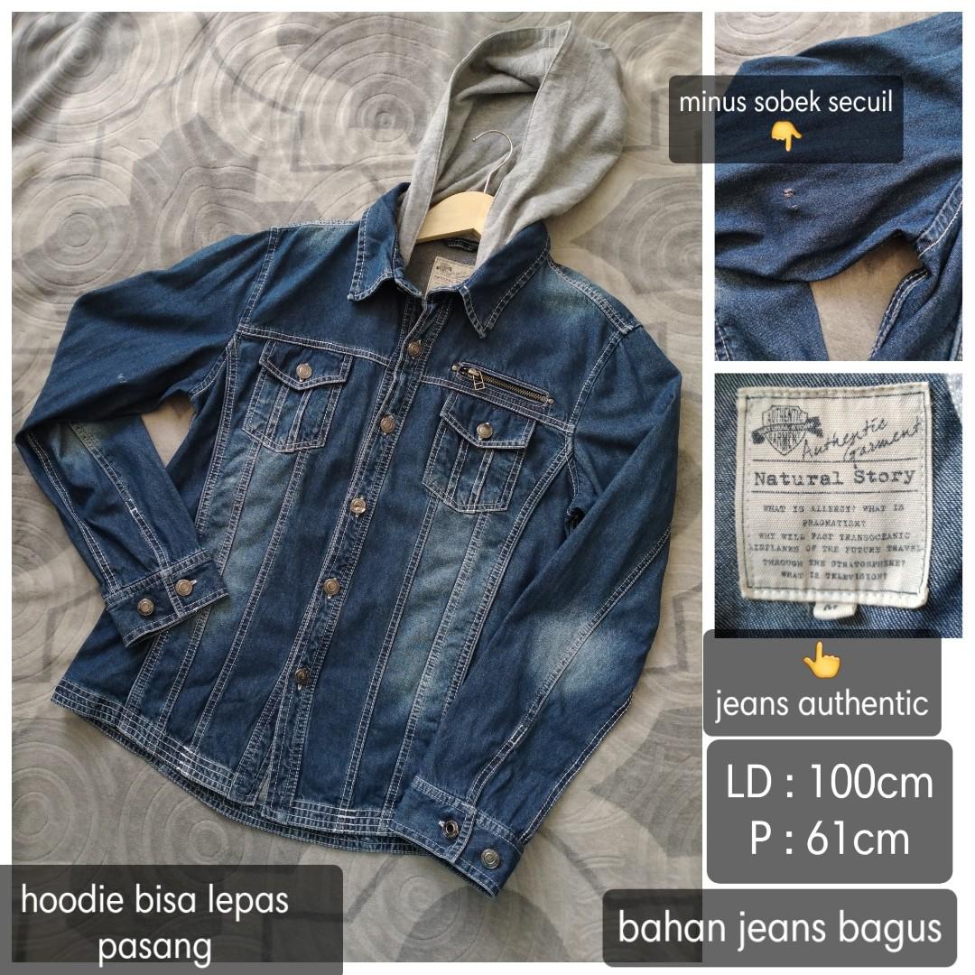 Jaket jeans on sale hoodie wanita