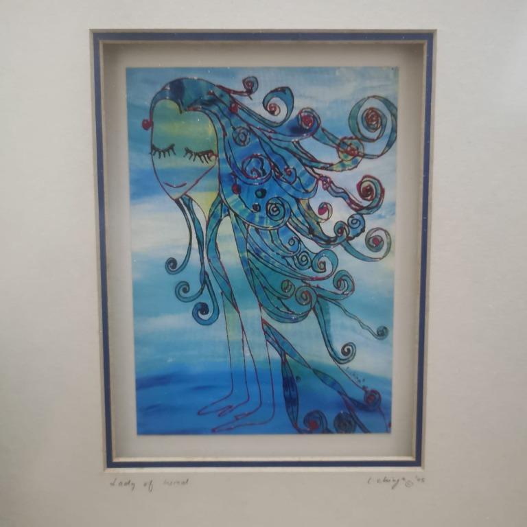 Lady of Wind Frame Art Picture / Gambar Seni Frame Lady of Wind ...