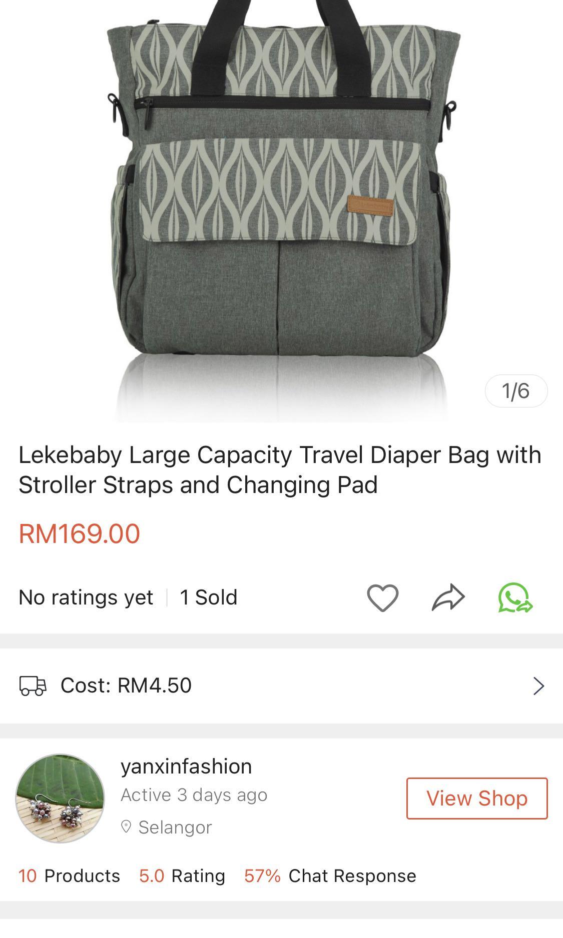 Leke baby diapers bag hospital bag, Babies & Kids, Going Out, Diaper