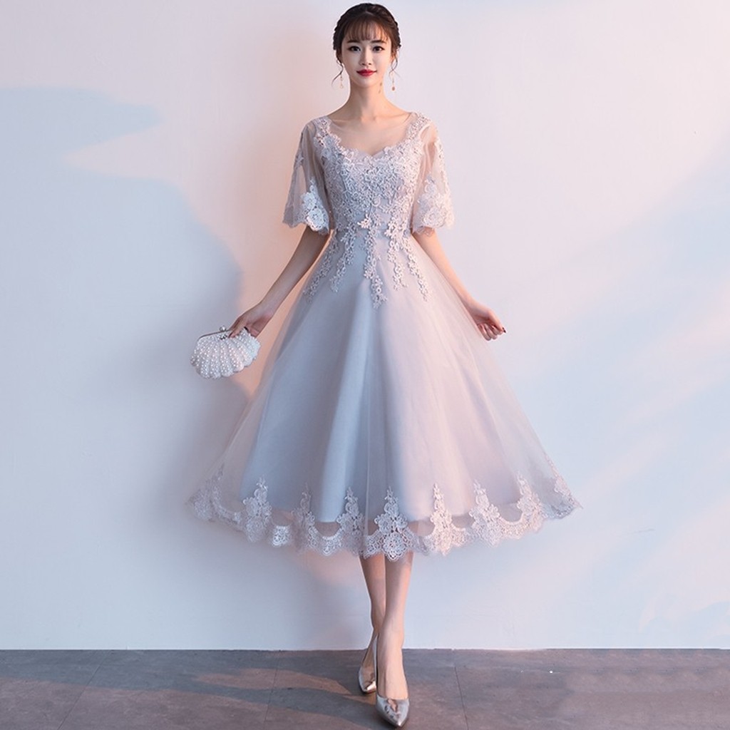 Light grey lace dress outlet