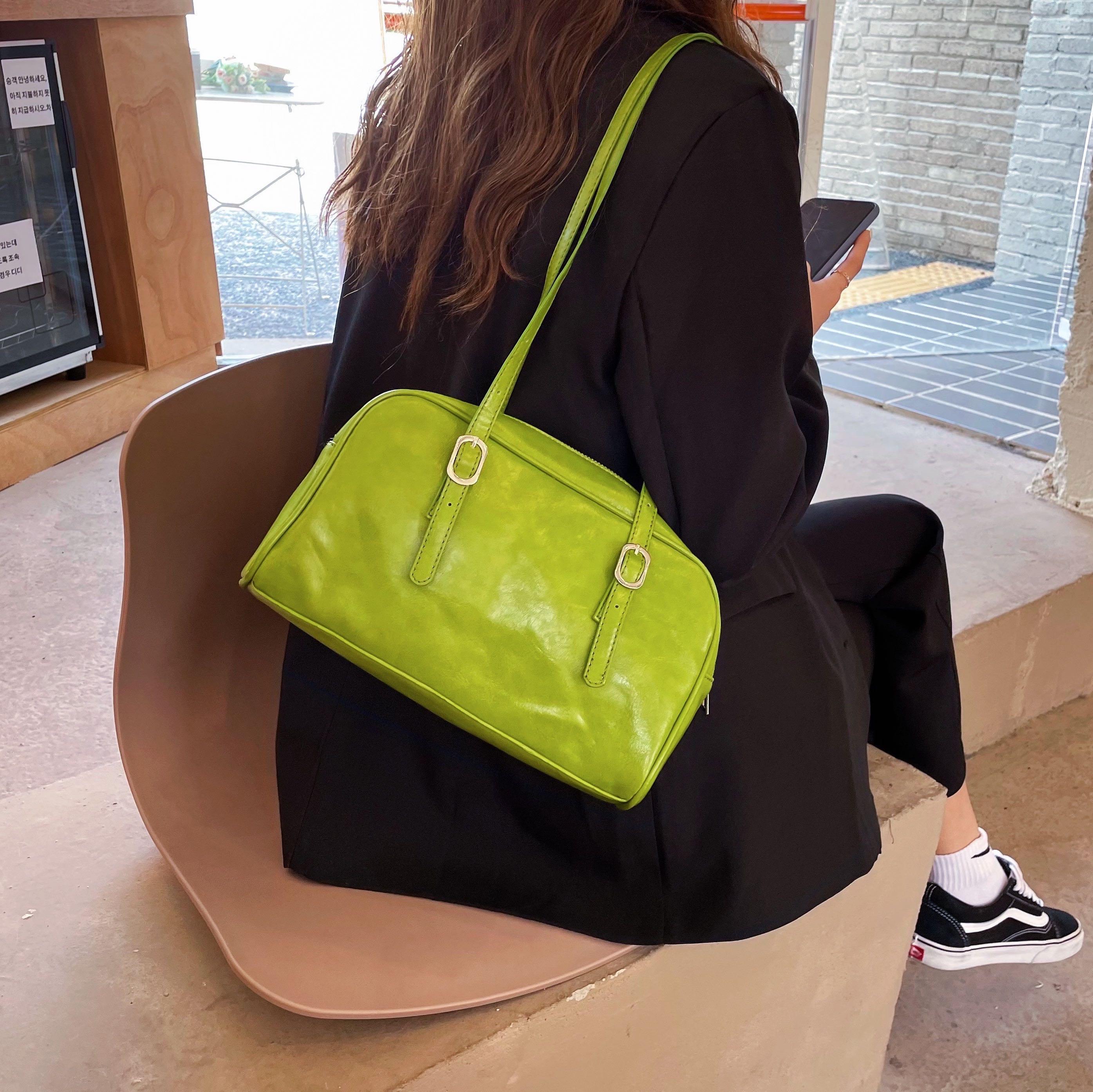 lime green bag