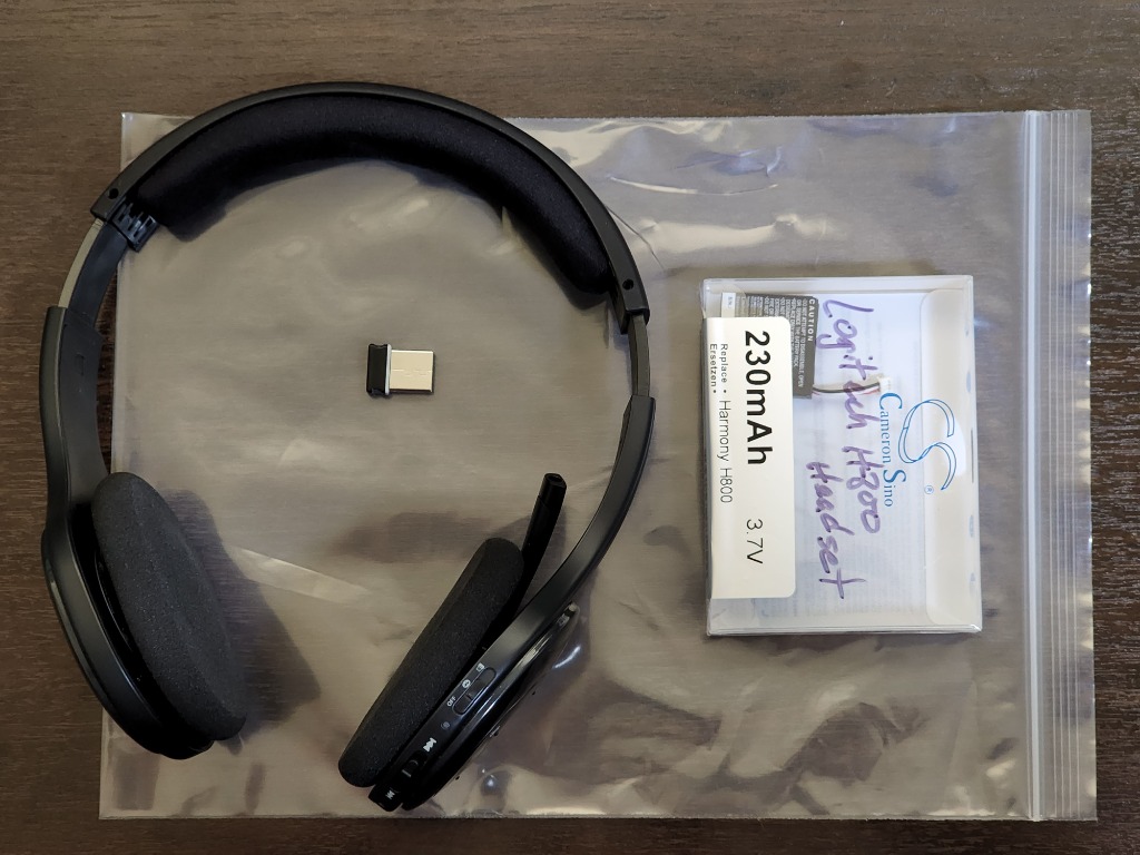 Logitech wireless headset best sale h800 replacement usb