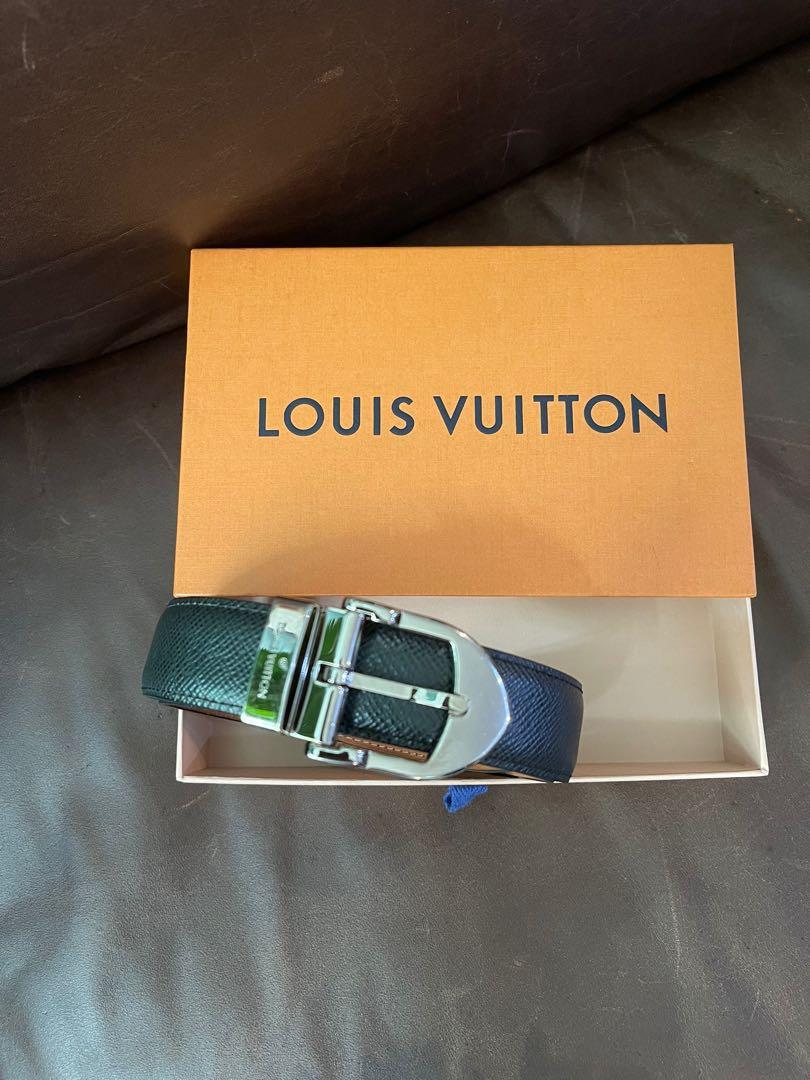 Louis Vuitton Mens belt (Category: Belts) located in Manila. Submitted by rouge_and_orange (Listing ID 1153899268, Image 1). Description: Mint condition 32-34 waistline 100cm.