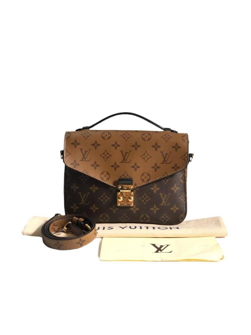 Louis Vuitton Metis Pochette Monogram Reverse 2017 | Size 25 x 7 x 19 cm |  with Bag, Strap, Dustbag and Receipt, Barang Mewah, Tas \u0026 Dompet di  Carousell