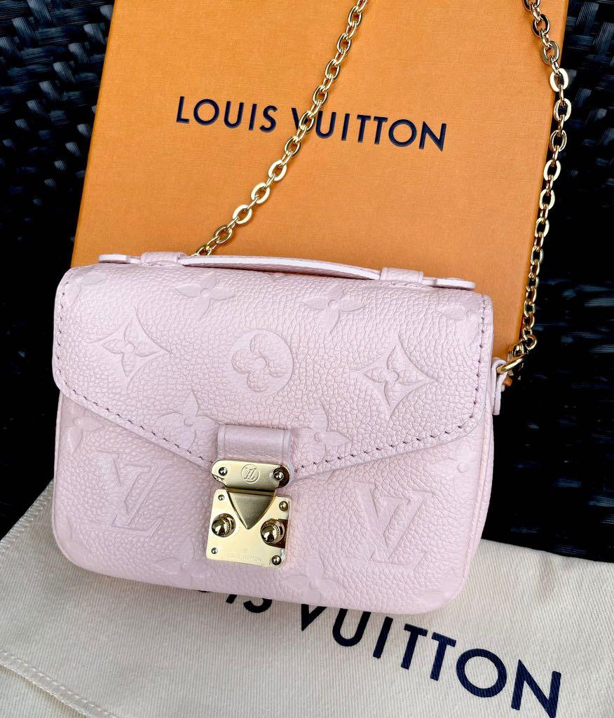 LOUIS VUITTON BEIGE CLAIR MONOGRAM MICRO POCHETTE METIS CROSSBODY for sale  at auction on 29th October