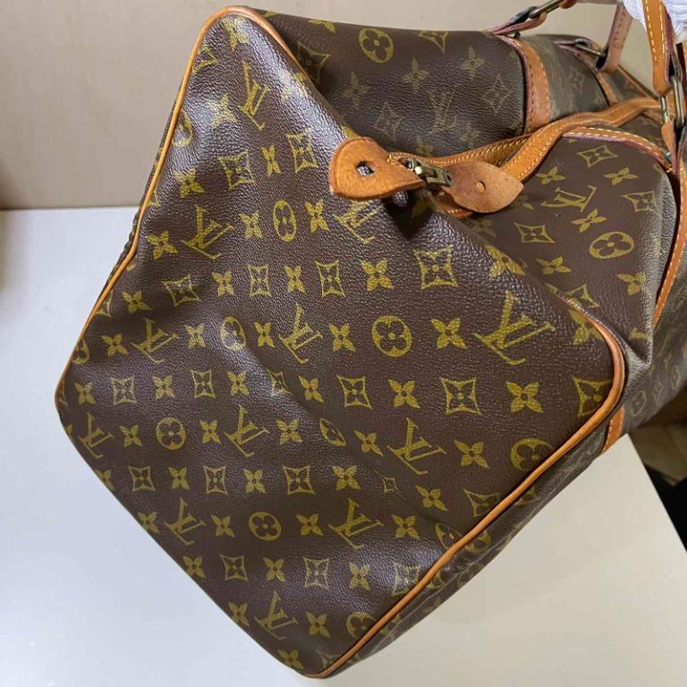Louis Vuitton travel bag Sac Souple 55 Monogram Brown Cloth ref
