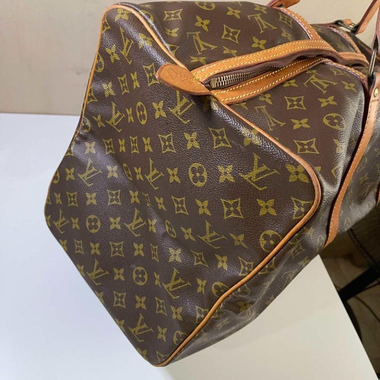 Louis Vuitton travel bag Sac Souple 55 Monogram Brown Cloth ref