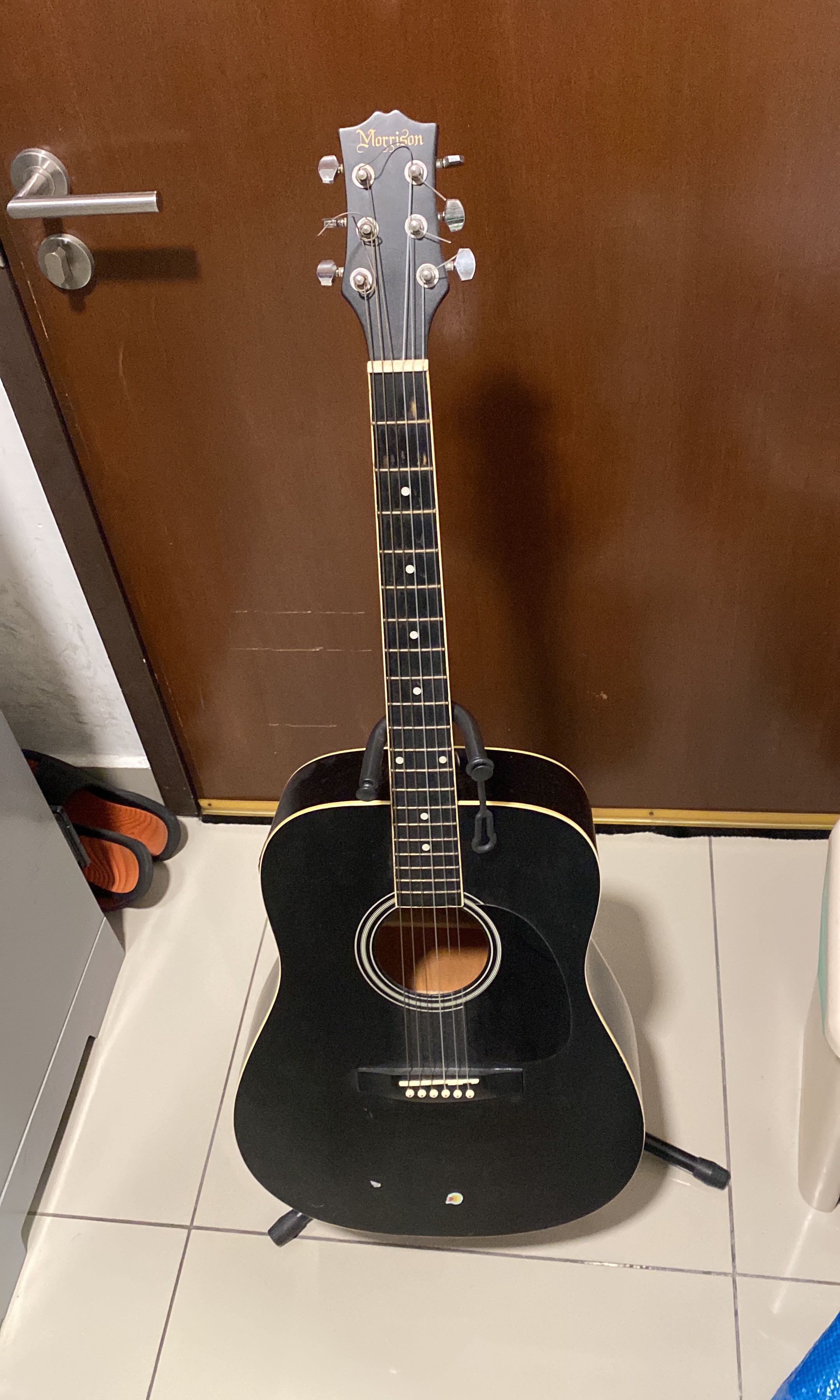 Morrison Acoustic Guitar with built in pick up Hobbies Toys Music Media Musical Instruments on Carousell