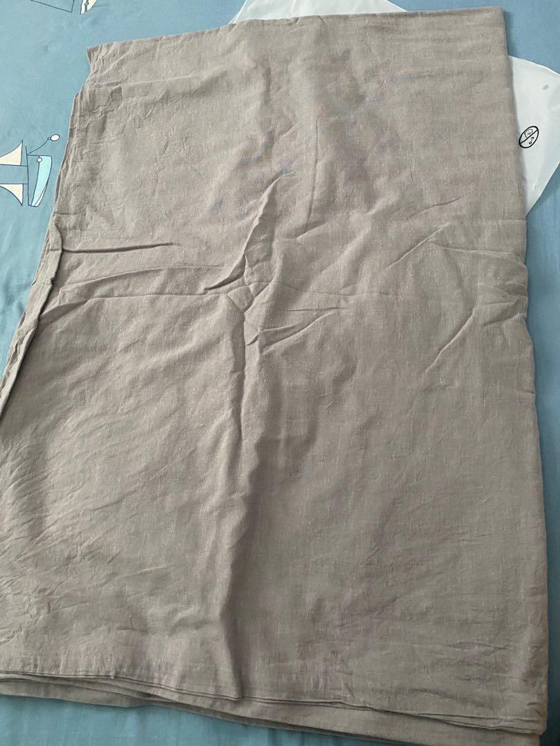 Muji fitted sheet and quilt cover, Furniture & Home Living, Bedding