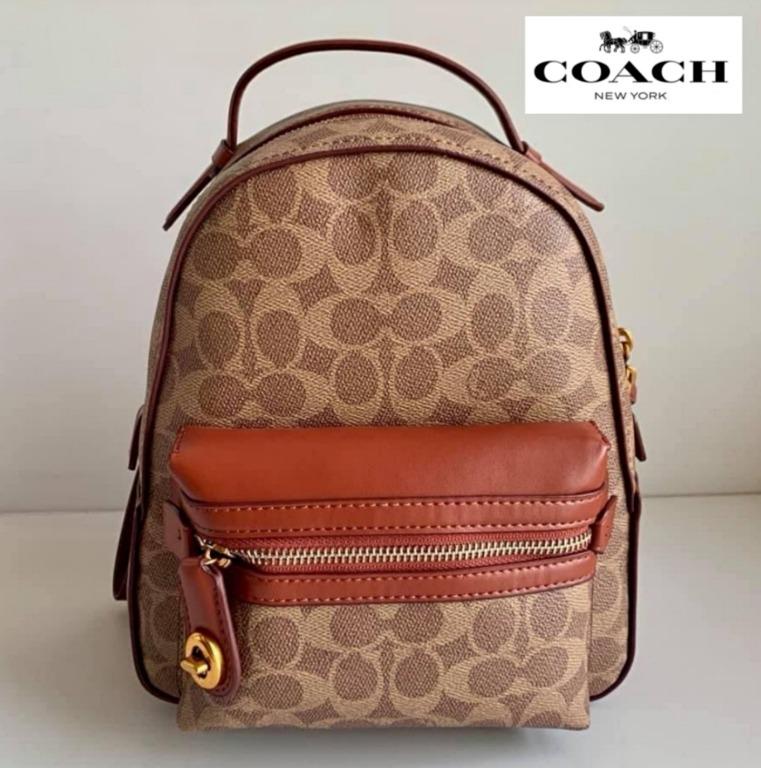Coach signature clearance canvas backpack
