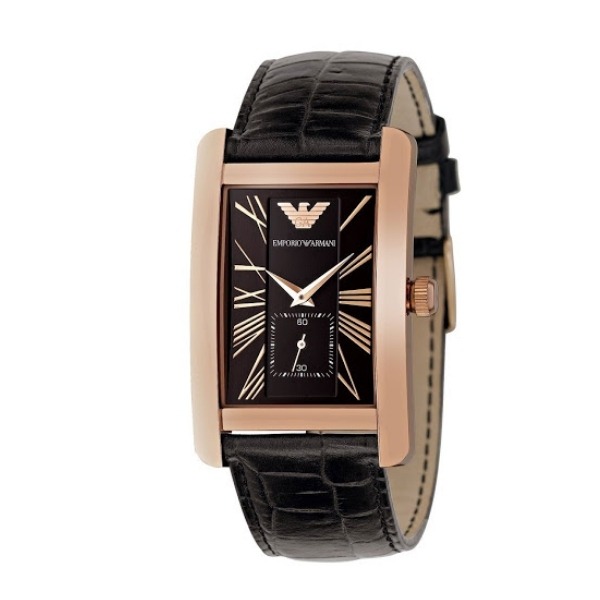 Emporio armani online watch rectangle