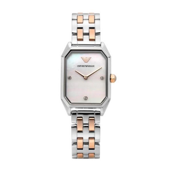 Rectangular discount armani watch