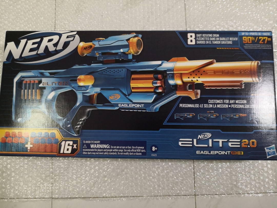 Nerf Elite 2.0, Blaster Eaglepoint RD-8, Barillet 8 fléchettes