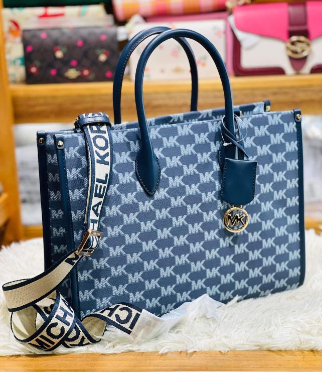 ?ORIGINAL MICHAEL KORS MIRELLA TOTE BLUE, Luxury, Bags & Wallets on  Carousell