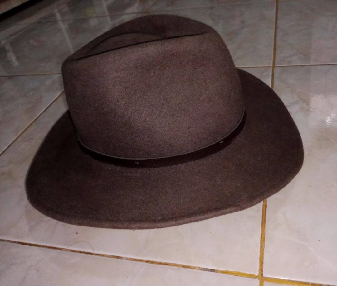 Topi cowboy hat outback felt original 