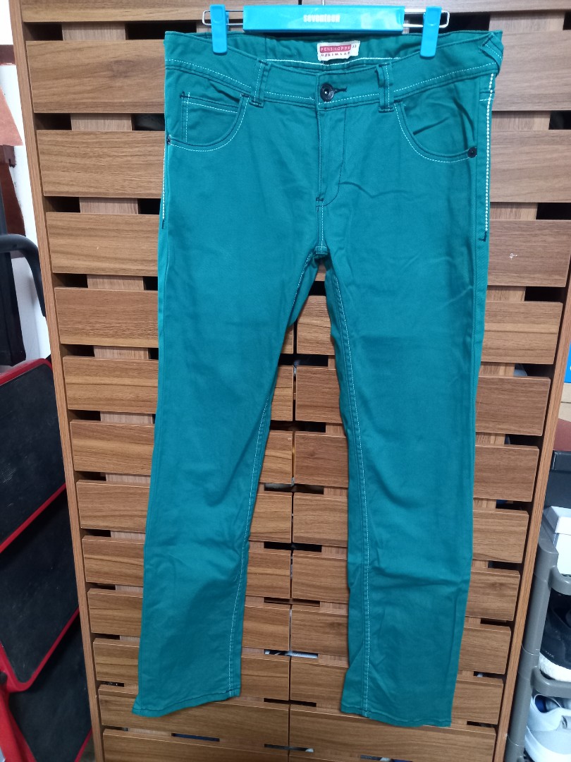 PENSHOPPE EMERALD GREEN JEANS, Men's 
