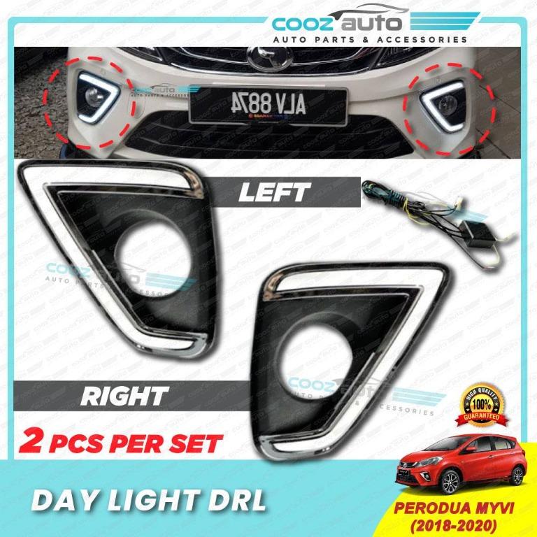 Myvi fog sales lamp led